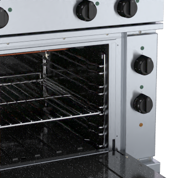 waldorf 800 series rn8114e - 900mm electric solid top static oven range