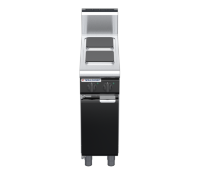 waldorf bold rn8200eh-cd-b0 300mm electric cooktop sealed hobs on cabinet base with door and high splashback