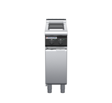 waldorf cue rn8200el-cd-c0 300mm electric cooktop sealed hobs on cabinet base with door and low splashback