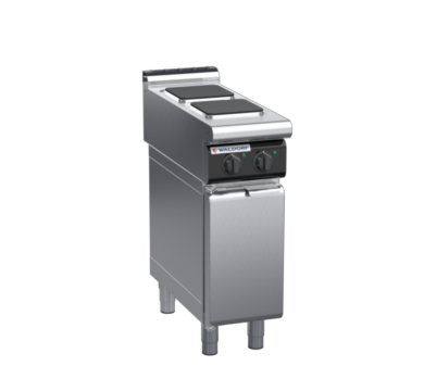 waldorf cue rn8200el-cd-c0 300mm electric cooktop sealed hobs on cabinet base with door and low splashback