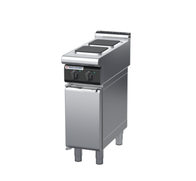 waldorf cue rn8200el-cd-c0 300mm electric cooktop sealed hobs on cabinet base with door and low splashback