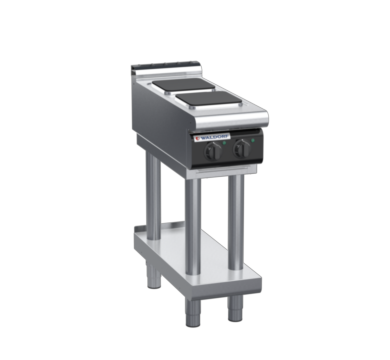 waldorf cue rn8200el-ls-c0 300mm electric cooktop sealed hobs on leg stand with low splashback