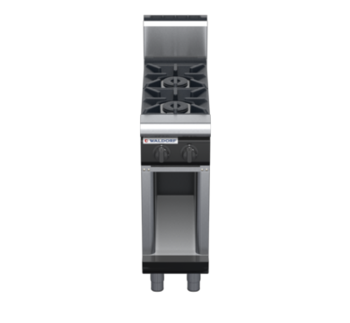 waldorf bold rn8200gh-cb-b0 300mm gas cooktop on cabinet base with high splashback
