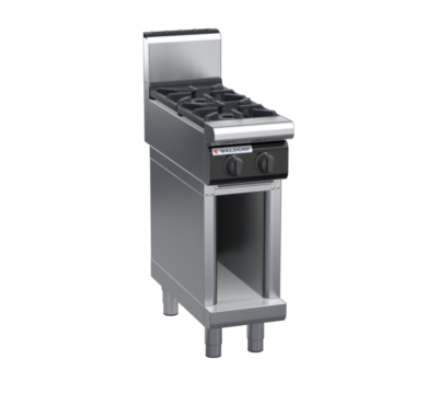 waldorf cue rn8200gh-cb-c0 300mm gas cooktop on cabinet base with high splashback