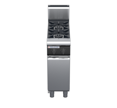 waldorf cue rn8200gh-cd-c0 300mm gas cooktop oncabinet base with door and high splashback
