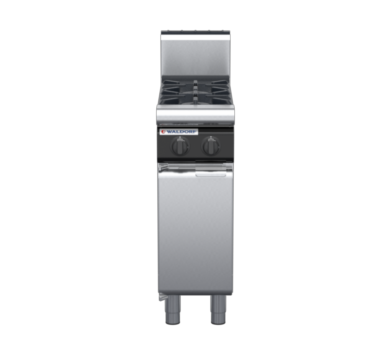 waldorf cue rn8200gh-cd-c0 300mm gas cooktop oncabinet base with door and high splashback