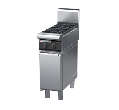 waldorf cue rn8200gh-cd-c0 300mm gas cooktop oncabinet base with door and high splashback