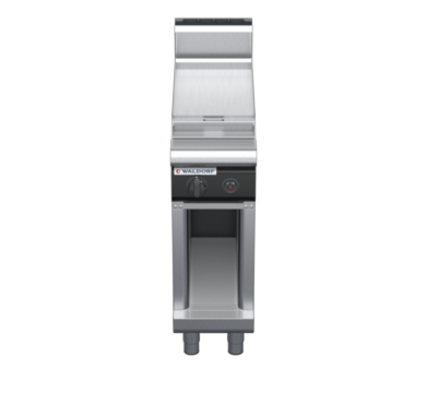 waldorf cue rn8203gh-cb-c0 300mm gas cooktop on cabinet base with high splashback