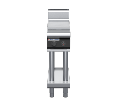 waldorf cue rn8203gh-ls-c0 300mm gas cooktop on leg stand with high splashback