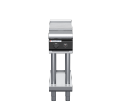 waldorf cue rn8203gl-ls-c0 300mm gas cooktop on leg stand with low splashback