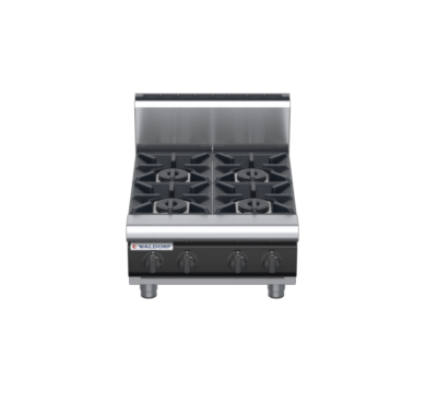 waldorf cue rn8400gh-b-c0 600mm gas cooktop bench model with high splashback