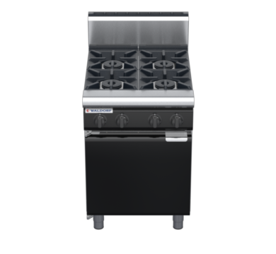 waldorf bold rn8400gh-cd-b0 600mm gas cooktop oncabinet base with door and high splashback