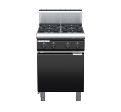 waldorf bold rn8400gh-cd-b0 600mm gas cooktop oncabinet base with door and high splashback