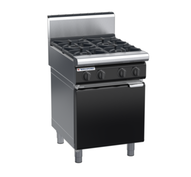 waldorf bold rn8400gh-cd-b0 600mm gas cooktop oncabinet base with door and high splashback