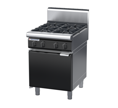 waldorf bold rn8400gh-cd-b0 600mm gas cooktop oncabinet base with door and high splashback