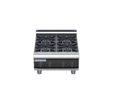 waldorf cue rn8400gl-b-c0 600mm gas cooktop bench model with low splashback