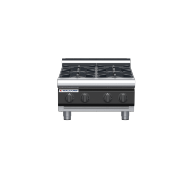 waldorf cue rn8400gl-b-c0 600mm gas cooktop bench model with low splashback
