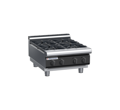 waldorf cue rn8400gl-b-c0 600mm gas cooktop bench model with low splashback