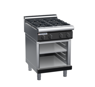 waldorf bold rn8400gl-cb-b0 600mm gas cooktop on cabinet base with low splashback