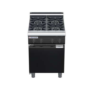 waldorf bold rn8400gl-cd-b0 600mm gas cooktop oncabinet base with door and low splashback