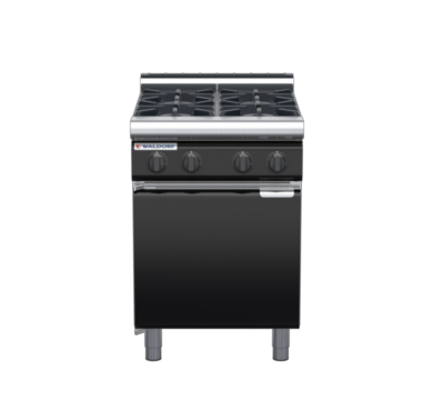 waldorf bold rn8400gl-cd-b0 600mm gas cooktop oncabinet base with door and low splashback