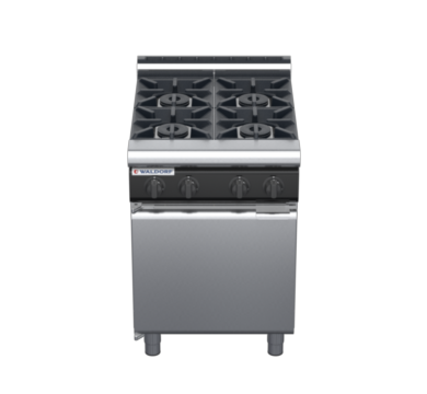 waldorf cue rn8400gl-cd-c0 600mm gas cooktop oncabinet base with door and low splashback