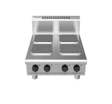 waldorf 800 series rn8400se-b- 600mm electric cooktop sealed hobs - bench model
