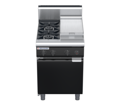 waldorf bold rn8403gh-cd-b0 600mm gas cooktop oncabinet base with door and high splashback