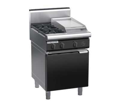 waldorf bold rn8403gh-cd-b0 600mm gas cooktop oncabinet base with door and high splashback