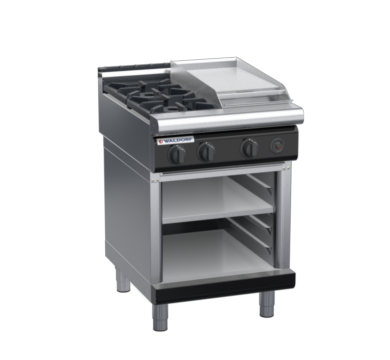 waldorf bold rn8403gl-cb-b0 600mm gas cooktop on cabinet base with low splashback