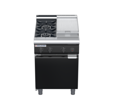 waldorf bold rn8403gl-cd-b0 600mm gas cooktop oncabinet base with door and low splashback