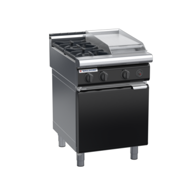 waldorf bold rn8403gl-cd-b0 600mm gas cooktop oncabinet base with door and low splashback