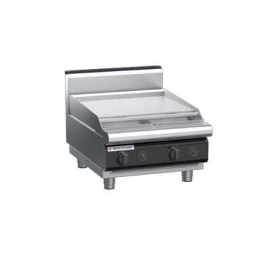 waldorf cue rn8406gh-b-c0 600mm gas cooktop bench model with high splashback