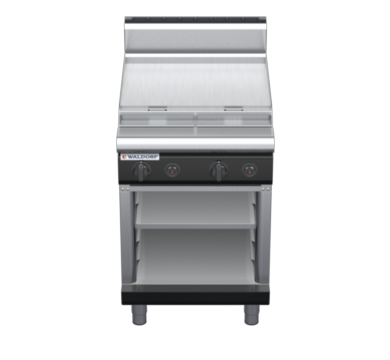 waldorf bold rn8406gh-cb-b0 600mm gas cooktop on cabinet base with high splashback