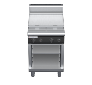 waldorf cue rn8406gh-cb-c0 600mm gas cooktop on cabinet base with high splashback