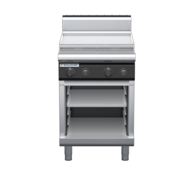 waldorf cue rn8406gh-cb-c0 600mm gas cooktop on cabinet base with high splashback