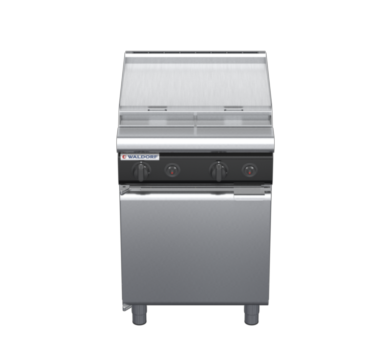 waldorf cue rn8406gl-cd-c0 600mm gas cooktop oncabinet base with door and low splashback