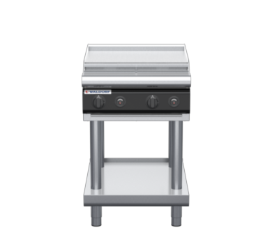 waldorf cue rn8406gl-ls-c0 600mm gas cooktop on leg stand with low splashback