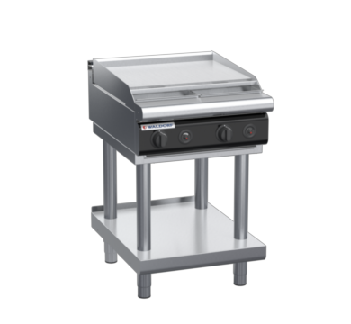 waldorf cue rn8406gl-ls-c0 600mm gas cooktop on leg stand with low splashback