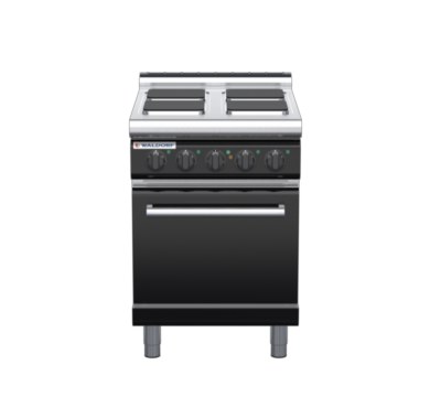 waldorf bold rn8410ecl-b0 600mm electric sealed hobs oven range with low splashback