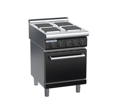 waldorf bold rn8410ecl-b0 600mm electric sealed hobs oven range with low splashback