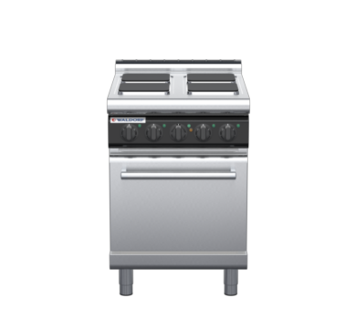 waldorf cue rn8410ecl-c0 600mm electric sealed hobs oven range with low splashback