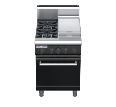 waldorf bold rn8413gh-b0 600mm gas oven range with high splashback
