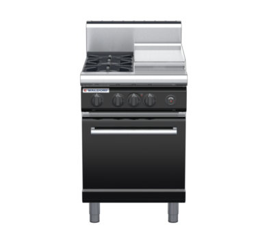waldorf bold rn8413gh-b0 600mm gas oven range with high splashback