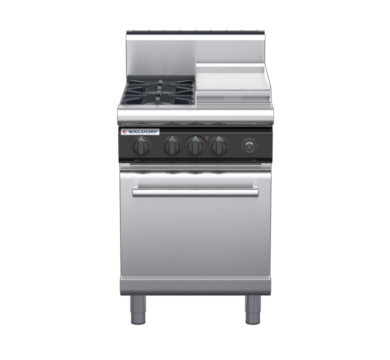 waldorf cue rn8413gh-c0 600mm gas oven range with high splashback