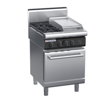 waldorf cue rn8413gh-c0 600mm gas oven range with high splashback