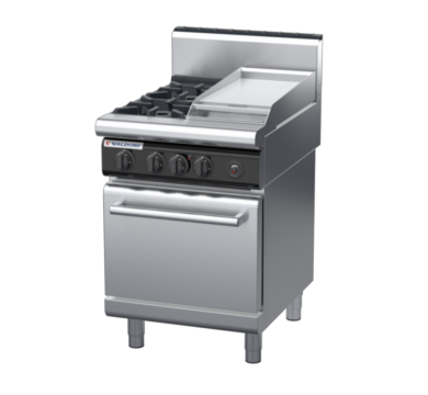 waldorf cue rn8413gh-c0 600mm gas oven range with high splashback