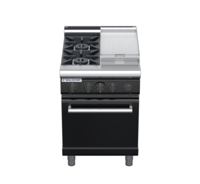 waldorf bold rn8413gl-b0 600mm gas oven range with low splashback
