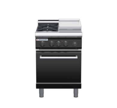 waldorf bold rn8413gl-b0 600mm gas oven range with low splashback