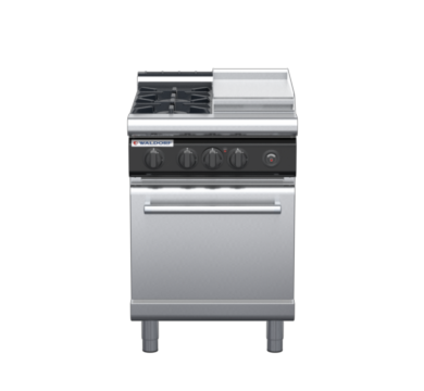 waldorf cue rn8413gl-c0 600mm gas oven range with low splashback